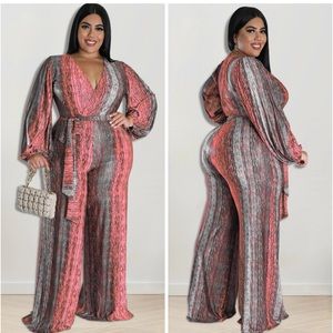 Plus Size Multicolored Jumpsuit